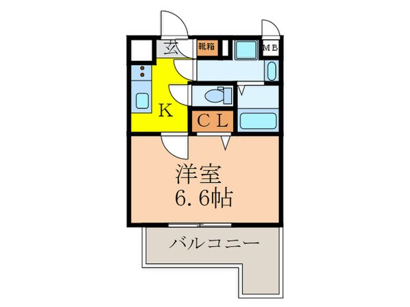 ｴｽﾘｰﾄﾞ新大阪ｻﾞ･ﾏｰｸ(603)の物件間取画像